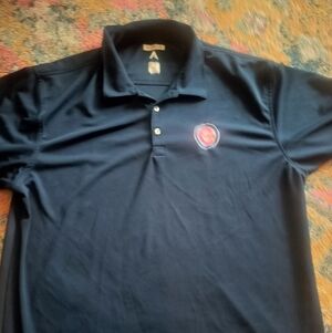 Antigua Cubs Dark Blue Polo Shirt, Sz XL
